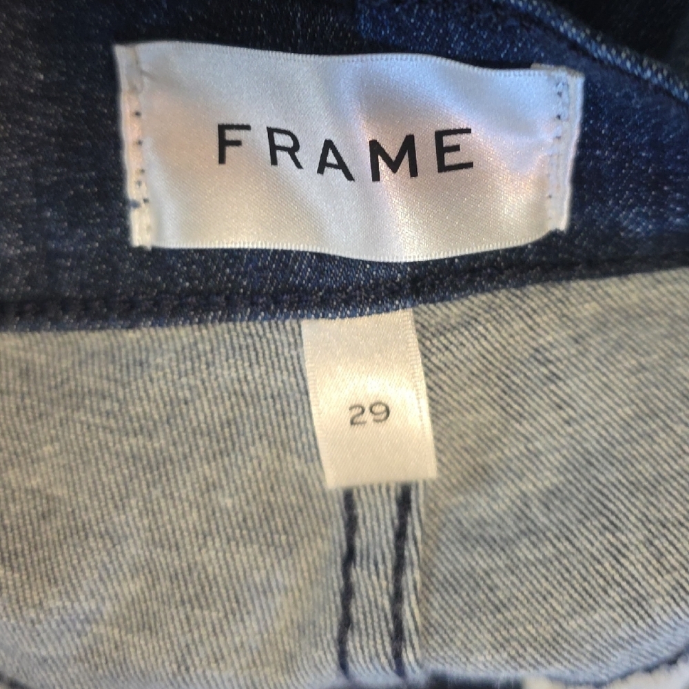 Frame Denim Dark Blue Jeans 17 - Picture 2 of 6